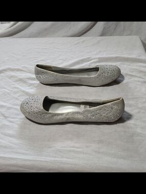 Ladies Size 11 Fairy Princess Crystal Embellished Ballet Flats